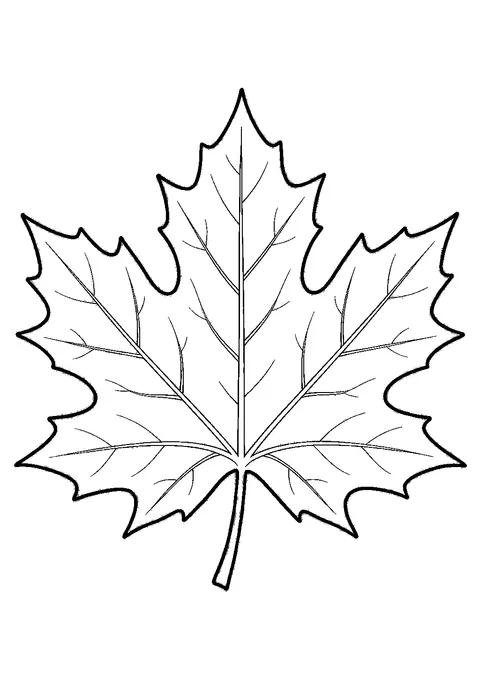 Fall coloring pages sample